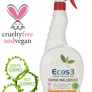 Ecos3 Ekolojik & Vegan Süper Yağ Çözücü Sprey 750ml