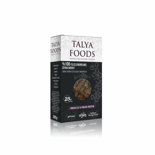 Talya Foods %100 Filizlenmiş Siyah Nohut Makarnası 200 gr